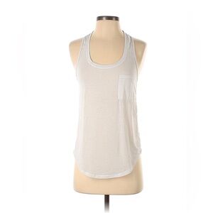 Lululemon sheer white racerback tank top size medium geometric shape